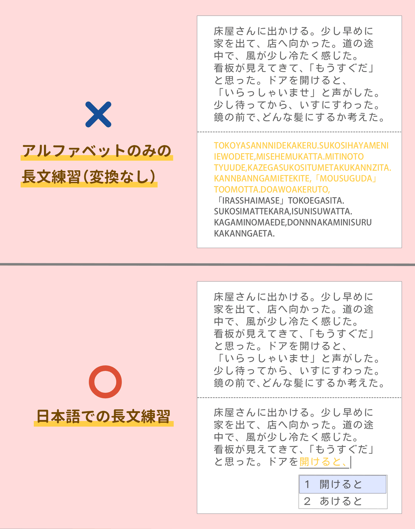 ホームポジション（スマホ）