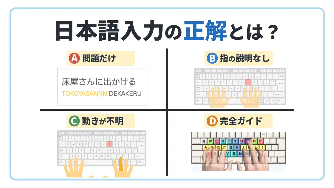 日本語入力スキルの向上と学習